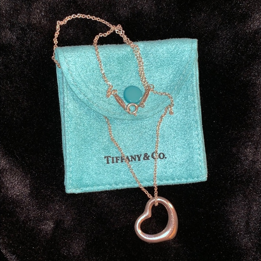 Tiffany & Co. Open Heart pendent with  Necklace
